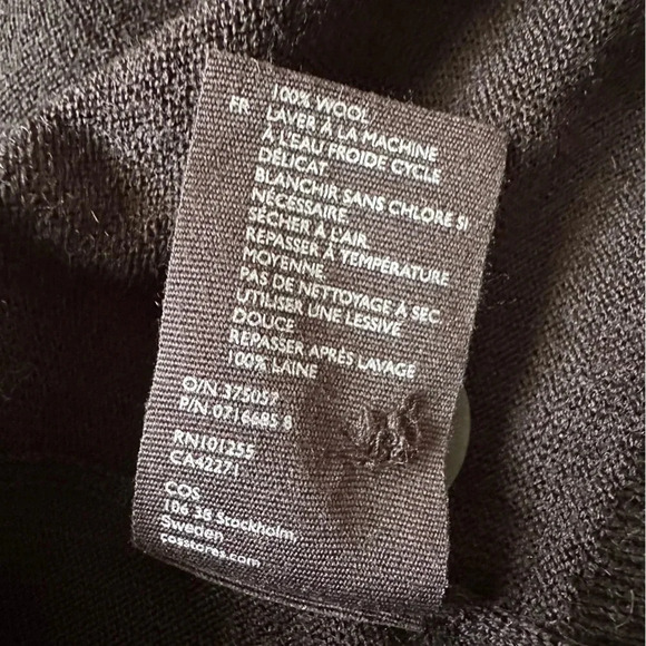 COS Draped Wool Dress Size Small - Picture 8 of 8